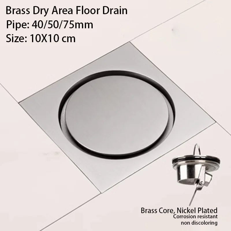 Brushed Nickel Invisible Strip Floor Drain
