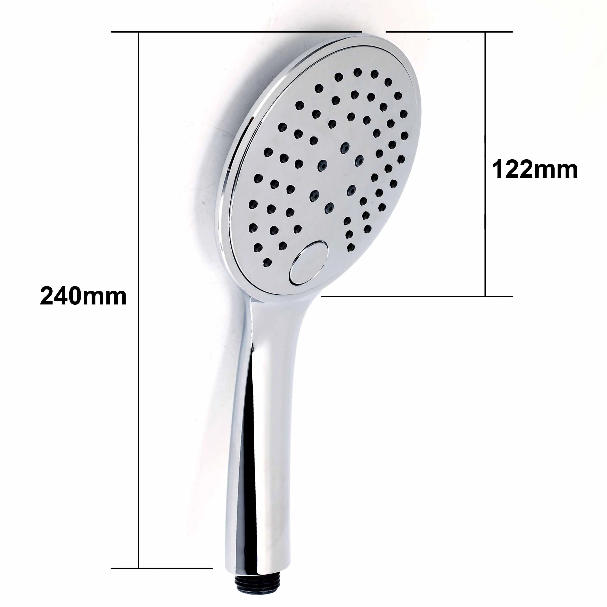 Chrome 9" Rain Shower with Adjustable Sliding Rail