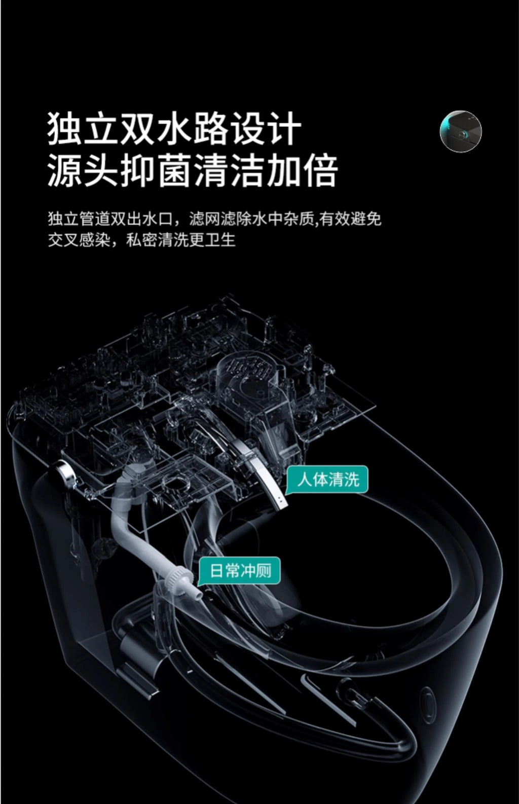 Smart Electric Heated Toilet – Automatic Flush & Bidet