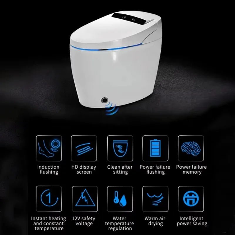 Japanese-Style Smart Commode with Auto Flush & Remote