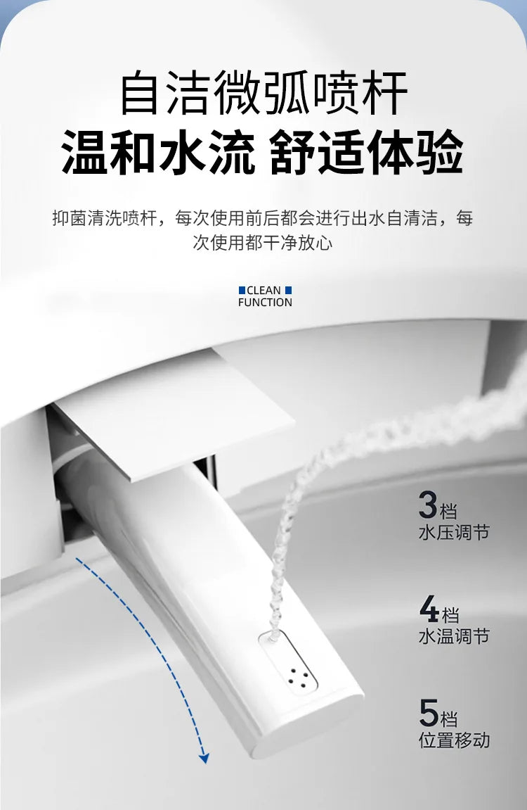 Modern Smart Toilet with Remote & Seat Heating