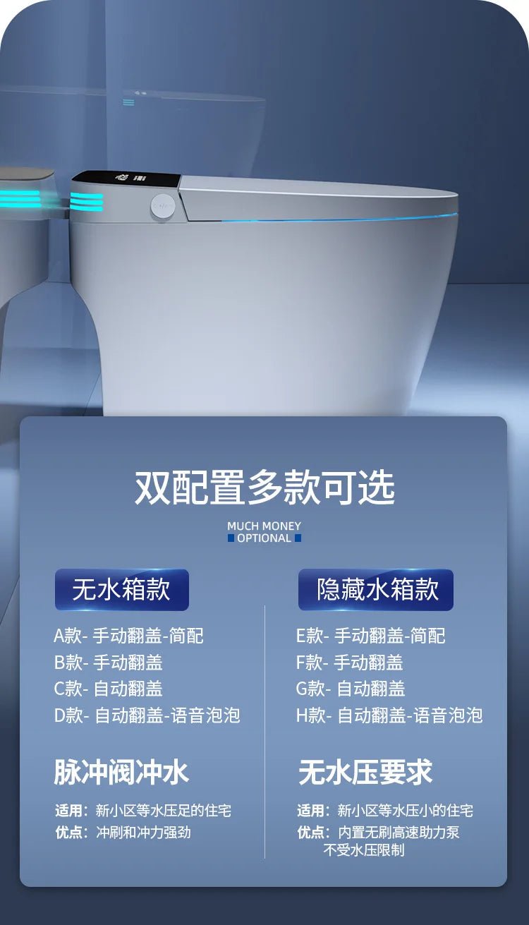 Modern Smart Toilet with Remote & Seat Heating