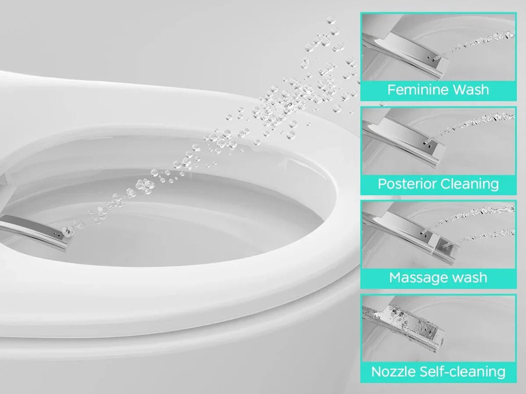 One-Piece Smart Bidet Toilet with Dual Auto Flush