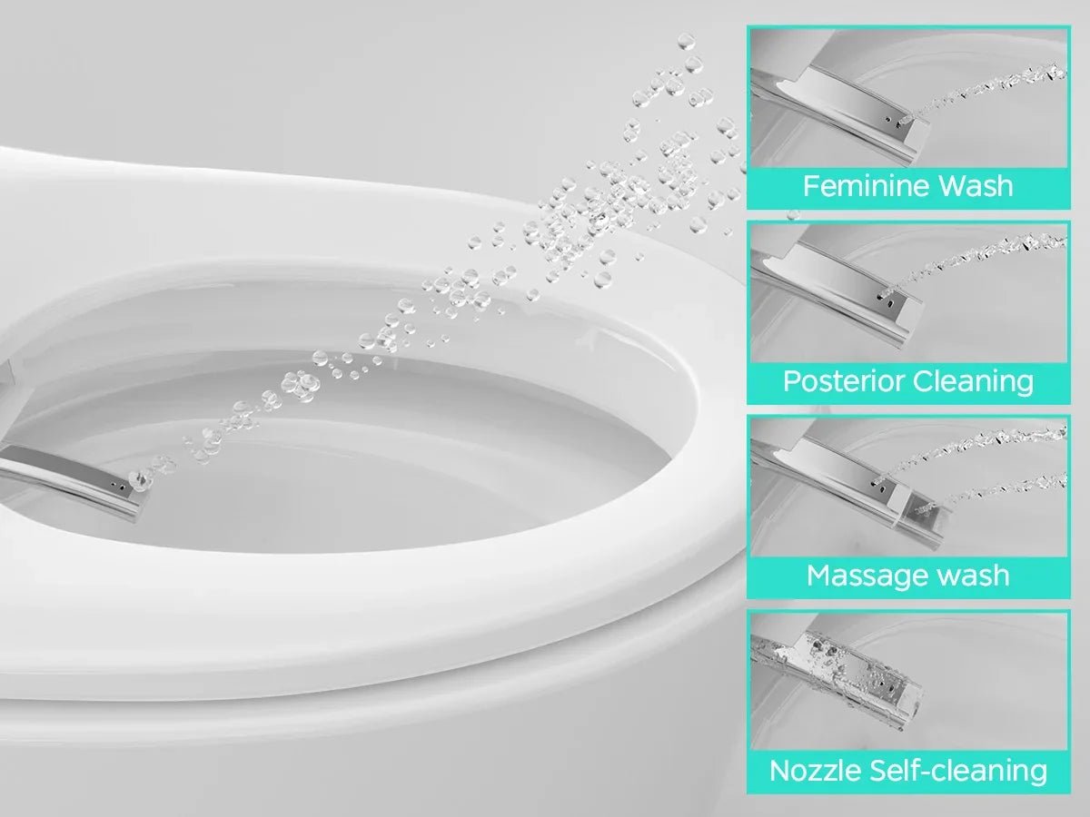 One-Piece Smart Bidet Toilet with Dual Auto Flush