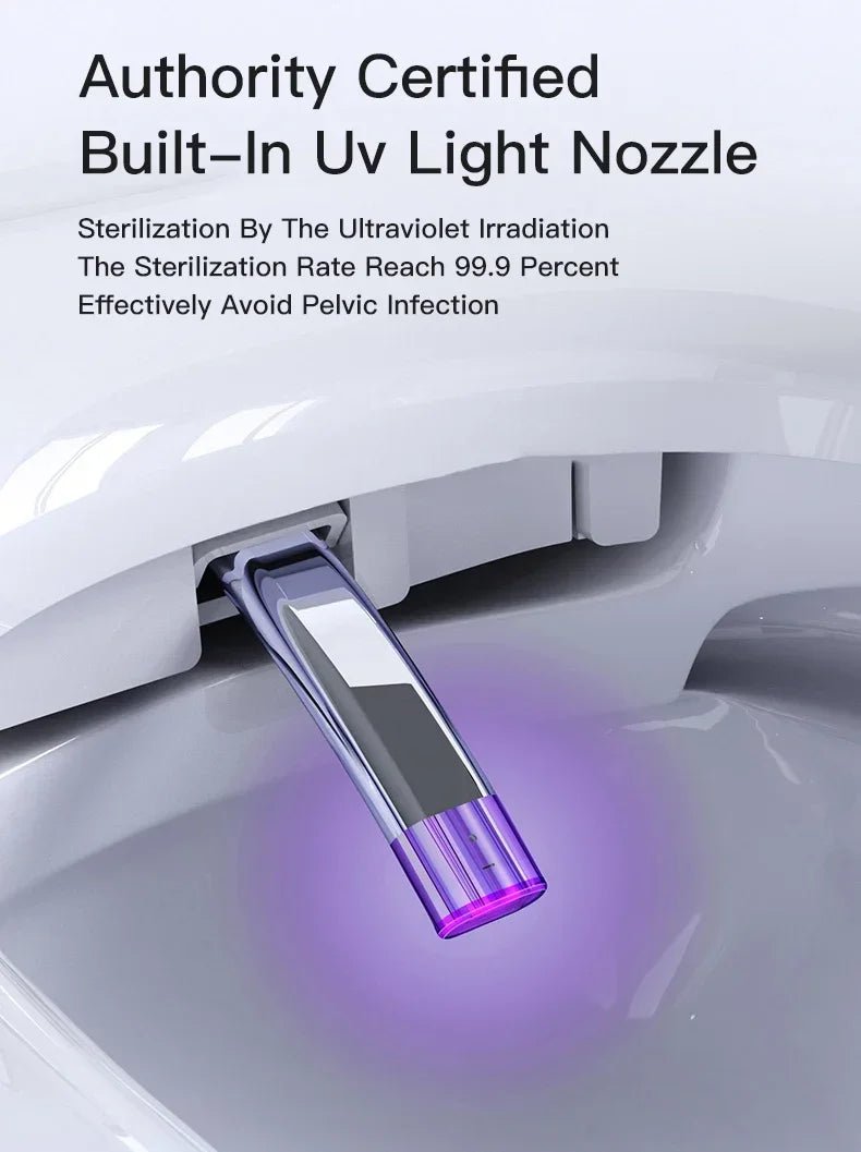 Wall-Mounted Intelligent Bidet Toilet with Concealed Tank