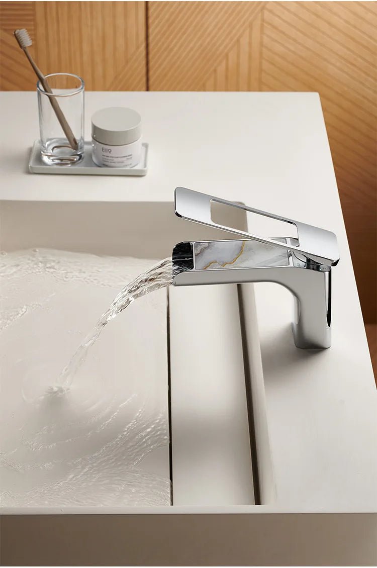 High-Quality Grey Basin Faucet – Brass Bathroom Vanity Tap