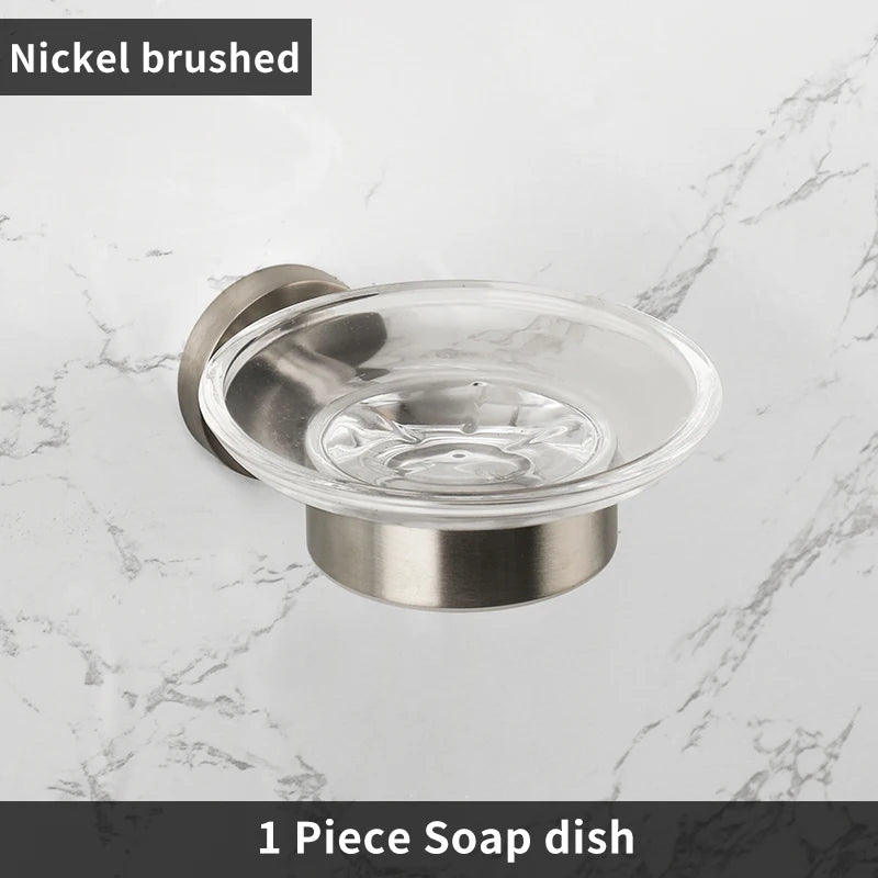 Brushed Stainless Steel Bathroom Hardware Set