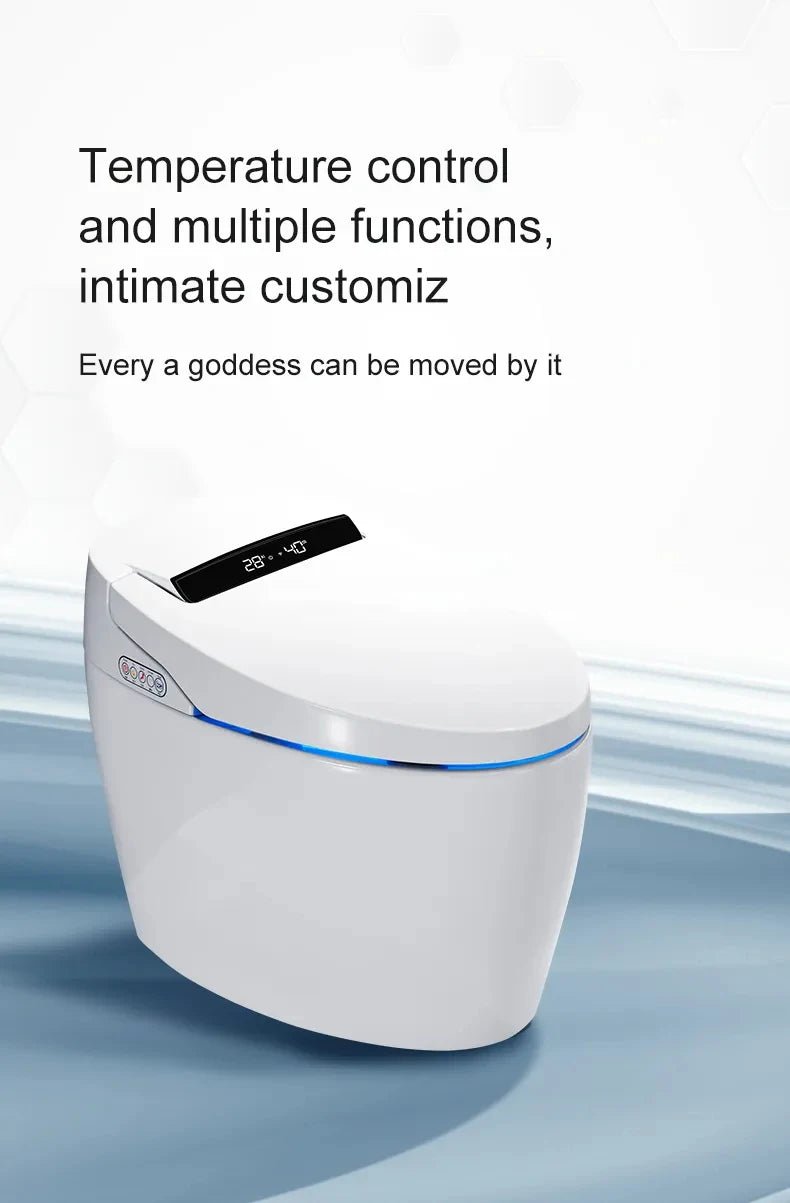 Japanese-Style Smart Commode with Auto Flush & Remote